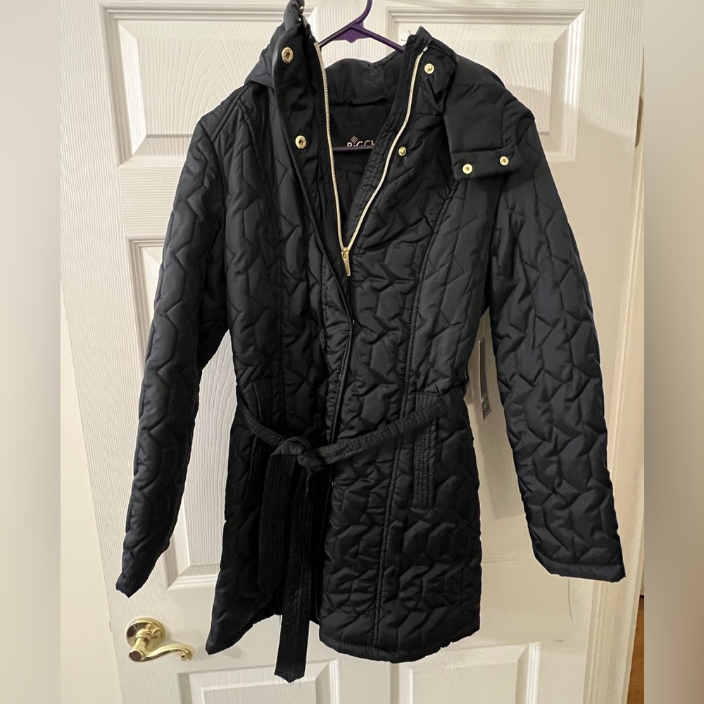 Big Chill Black Quilted Puffer Coat NWT